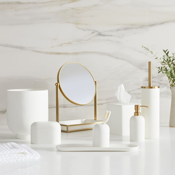 Modern Resin Stone Bath Accessories | West Elm (US)
