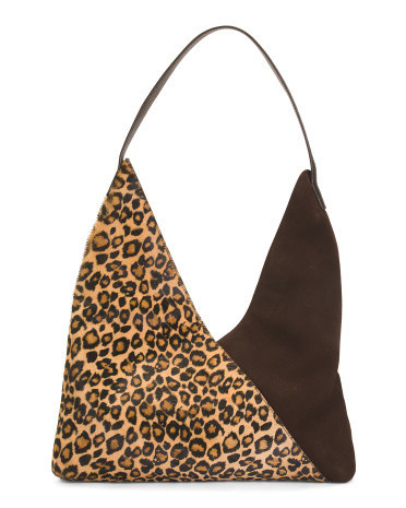 Suede And Haircalf Hobo | TJ Maxx