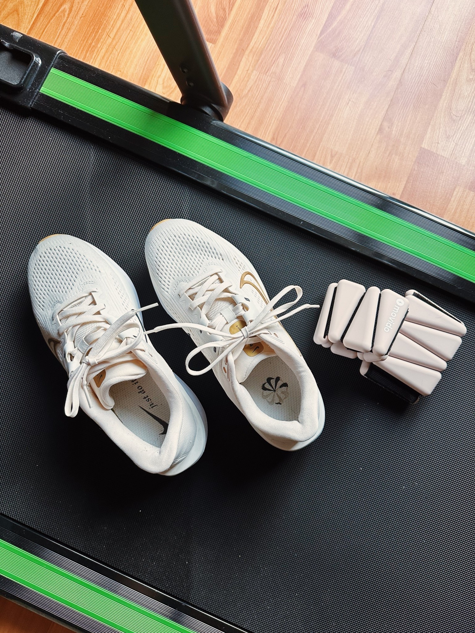 Shop my treadmill, tennies, and weighted bands here 💪🏼👟
Shopping for a treadmill? Consider these before purchasing:
- do you have a permanent spot for it? IE: gym room? If not, go with one you can fold away so it’s not sitting out all the time. I store mine under our bed!
- plan on working while walking? There’s ones without a bar so you can pull them right up under a countertop. Look for ones that don’t have much bulk at the front that way you’re that much closer to the counter. 
- want a challenging walk? Make sure you check the specs to see if it has incline capabilities.
- plan on walking for long distances at a time? Look for one that has a cup holder (or purchase a separate attachment that could work for the one you pick) so that you don’t have to stop and jump off for a water break. 
- need to be entertained? Look for one that has a build in “kickstand” to lean your iPad against so you can binge some shows!
Final thoughts: if you’re newer to treadmills or not so steady on your feet, I highly recommend a treadmill that has some kind of bar to hold onto! I still feel a little unsteady and tend to hold onto the bar with at least 1 hand. 

#LTKSaleAlert #LTKActive