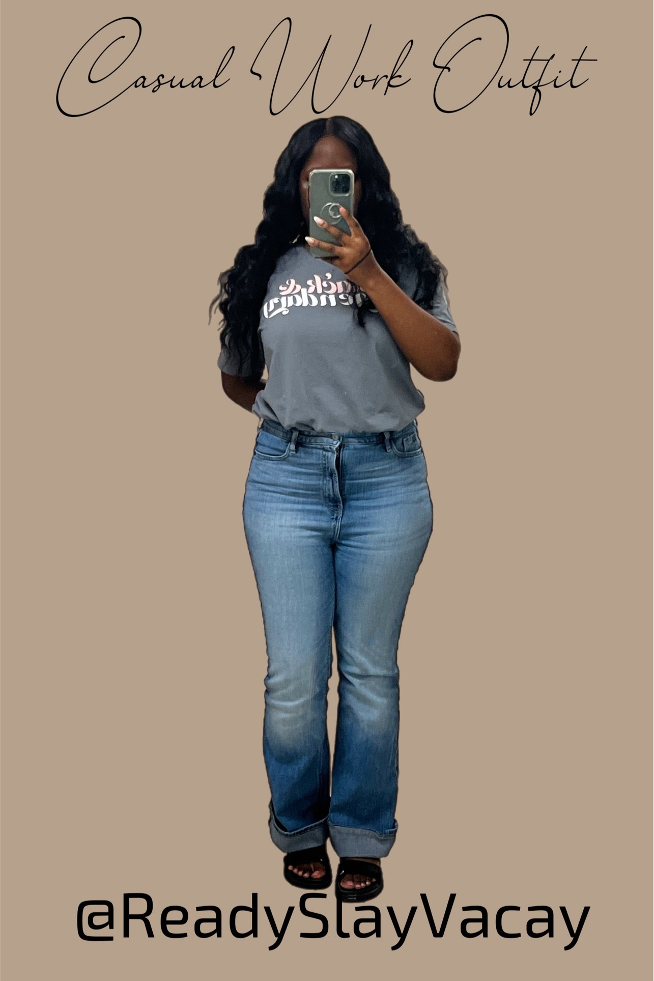 Casual Work Outfit 

Grey t-shirt // blue jeans // black dad sandals // tee // shirt // denim // platform sandals //target // travel outfit // sandals

#LTKstyletip #LTKshoecrush #LTKfindsunder100