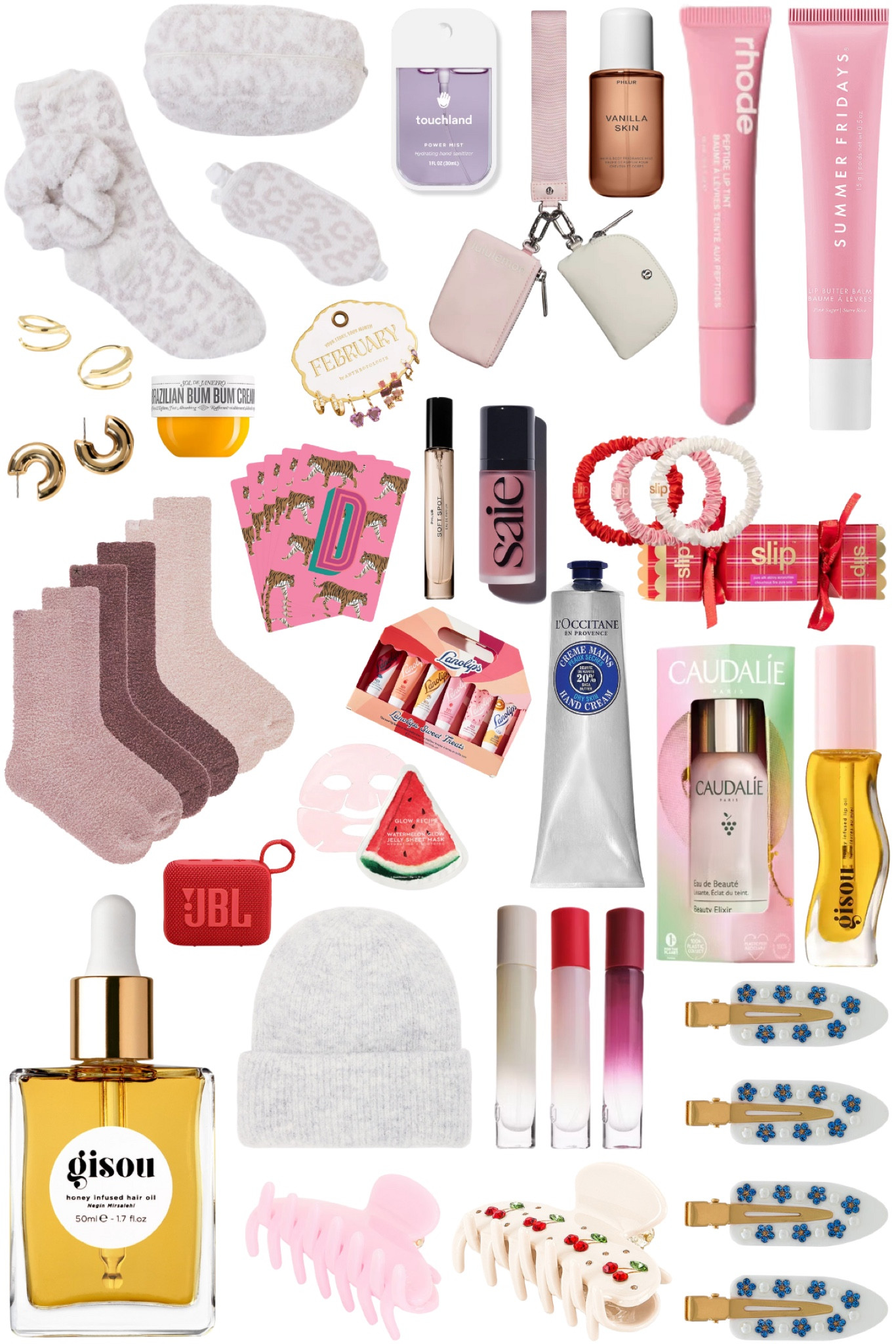 Stocking stuffers for tween, teen, and young adult girls (and women!)

Sol de Janeiro, body mist, Phlur perfume, hand cream, lip oil, lip gloss, lip balm, summer Fridays, knit beanie, hat, Gisou hair oil, saie cheek tint liquid blush, gold jewelry, gold hoop earrings, fuzzy socks, cozy accessories, emijay hair clips, claw clip, Caudalie skin care, playing cards, Anthropologie, lululemon, Rhode, summer Fridays, touchland hand sanitizer, glow recipe, 

#LTKGiftGuide #LTKFindsUnder100 #LTKCyberWeek