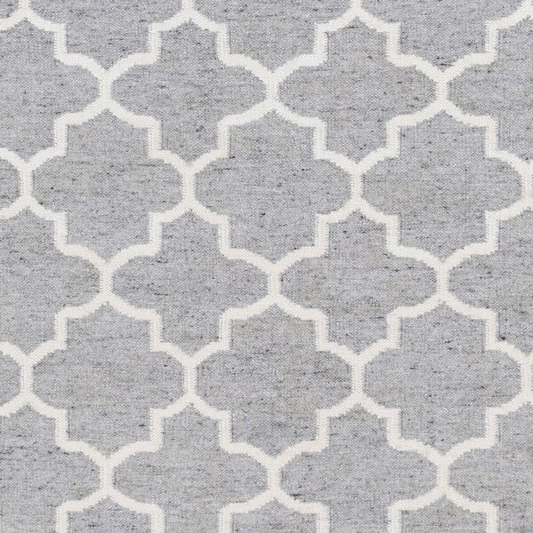 Hand-Woven Tegan Moroccan Trellis Reversible Area Rug - 8' x 10' - Silver | Bed Bath & Beyond