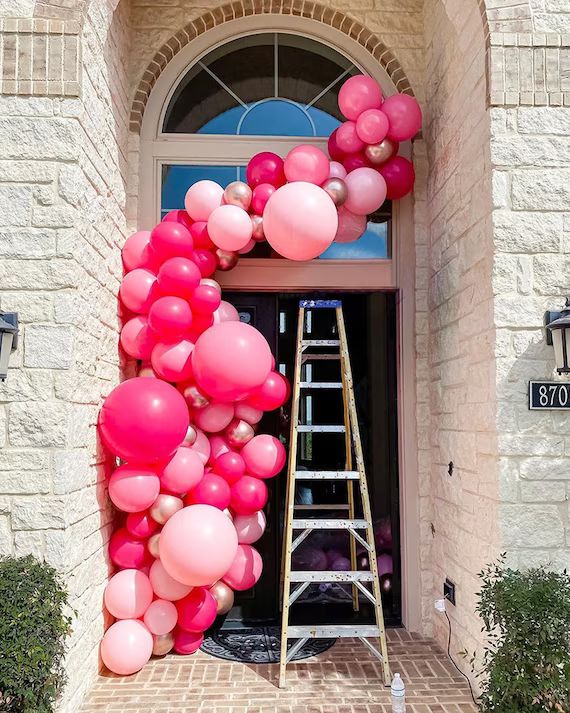 DIY Balloon Garland Arch Kit Baby Pink 4D Rose Balloons Decor 106pcs Pastel Baby Pink Wedding Bir... | Etsy (US)
