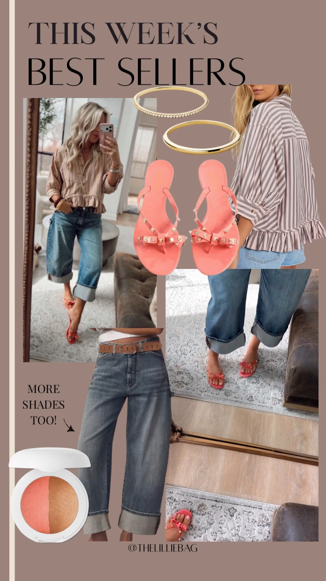 OOTD🤍
wearing small in top and I have a few colors including plain white and always get so many compliments! 
Jeans I sized up one but not sure I needed to! 

Spring outfits. Sandals. Spring break. Date night outfits. Vacation outfits. Denim. Jeans. 

#LTKootd #LTKgrwm