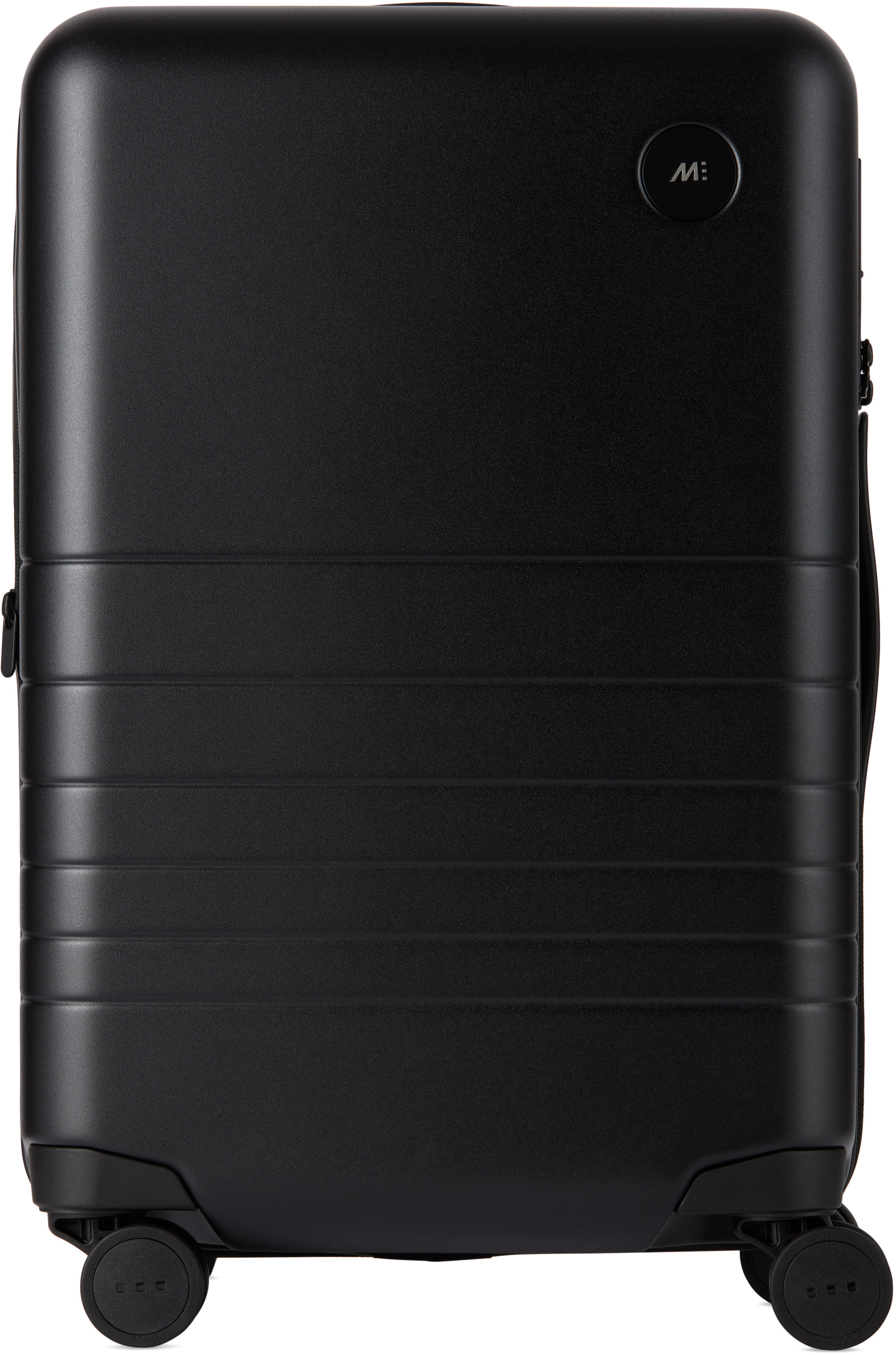 Monos Black Expandable Carry-On Suitcase | SSENSE