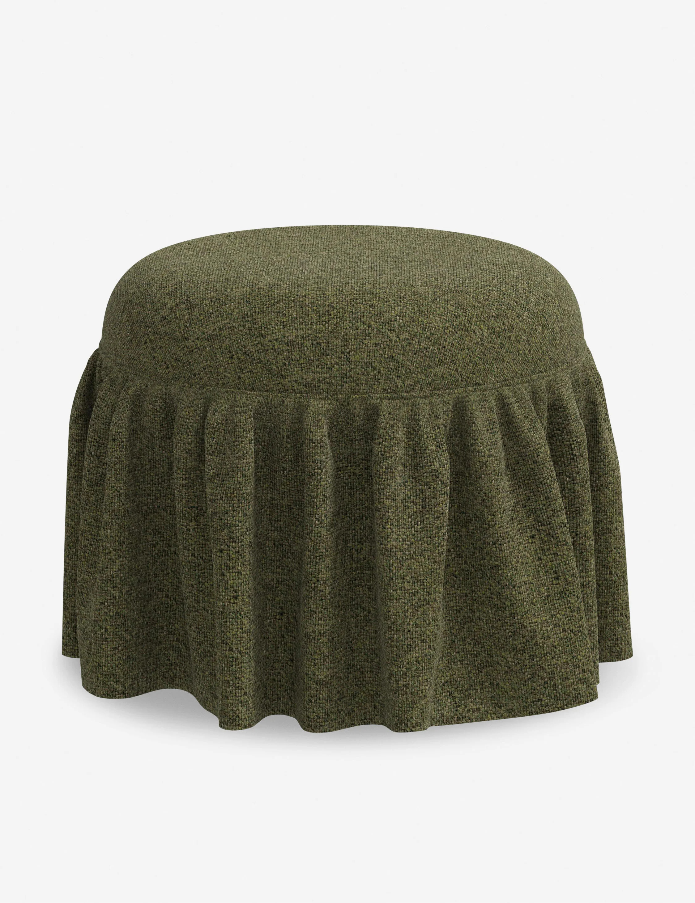 Leary Ottoman, Army Performance Basketweave | Lulu and Georgia 