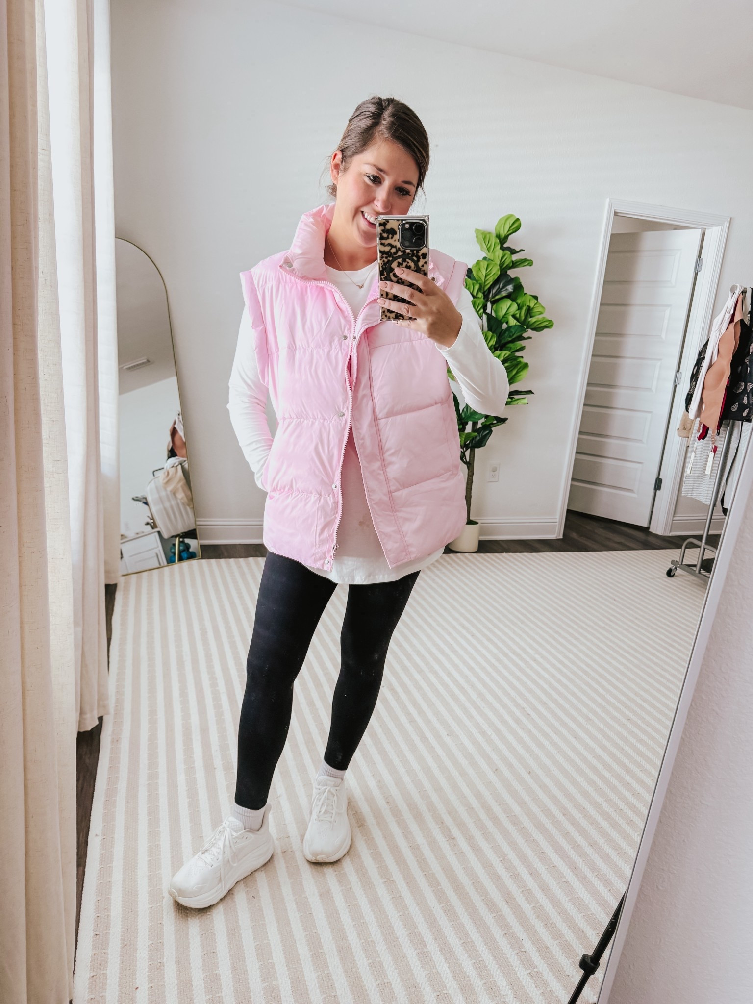 Activewear, athleisure, puffer vest 

Wearing medium in top and legging and small in vest 

#LTKActive #LTKootd