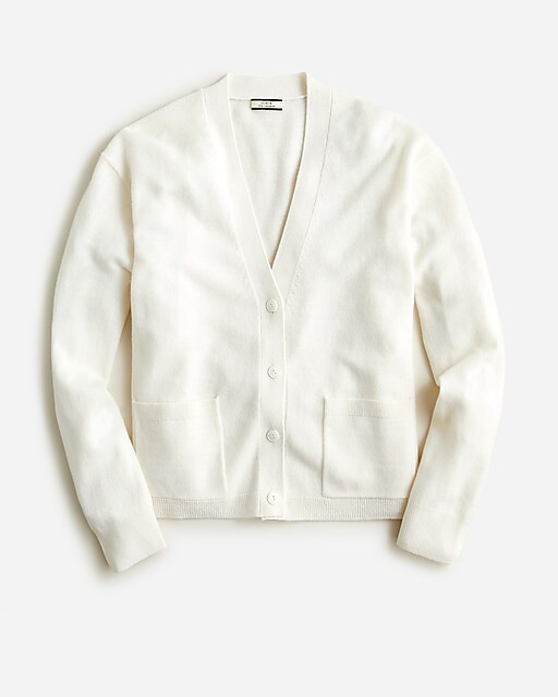 Cashmere patch-pocket cardigan sweater | J. Crew US