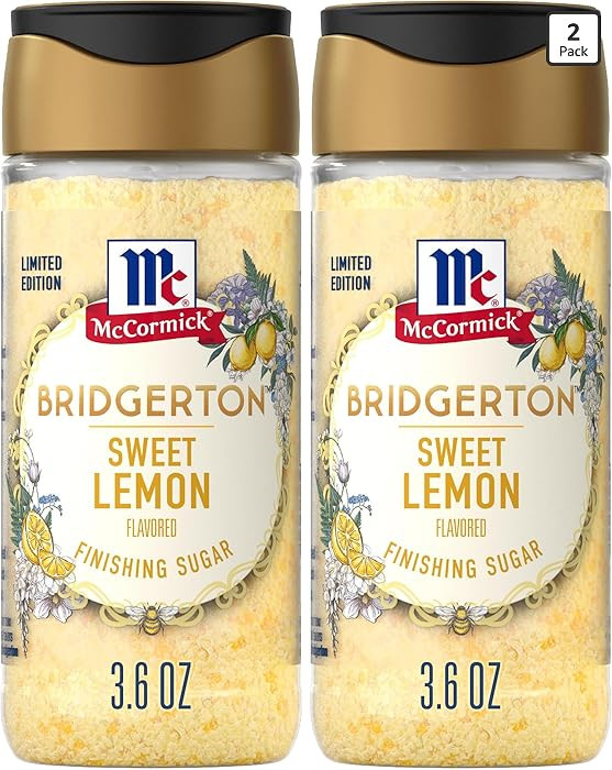 McCormick Bridgerton Finishing Sugar, Sweet Lemon, Limited Edition, Exquisite Lemon Flavor, For E... | Amazon (US)