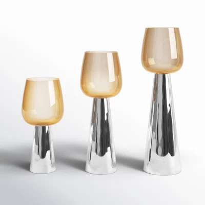 Merriweather 3 Piece Tabletop Candle Stand Set | Wayfair North America