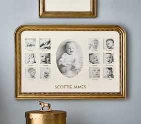 Chris Loves Julia Arched First Year Frame | Pottery Barn Kids
