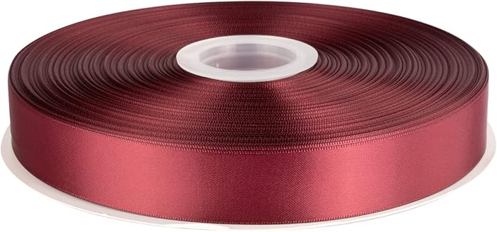 1" Inch Double Faced Satin Ribbon Solid Polyester Ribbon for Gift Wrapping, Crafts, Hair Bows, We... | Amazon (CA)