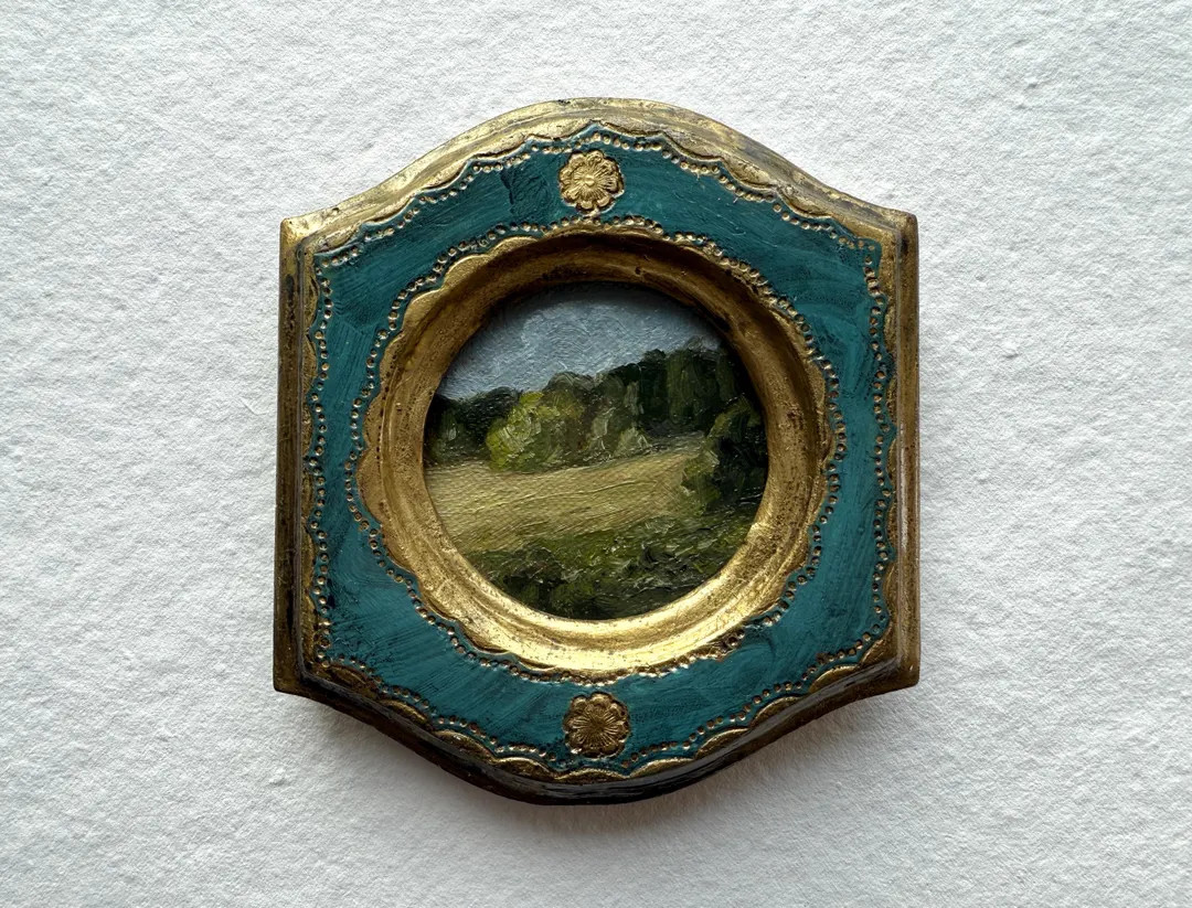 Small framed oil painting | french countryside landscape, country fields wall decor | Can be hung... | Etsy (US)