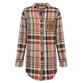 Monogrammed Plaid Layering Tunic | Marleylilly