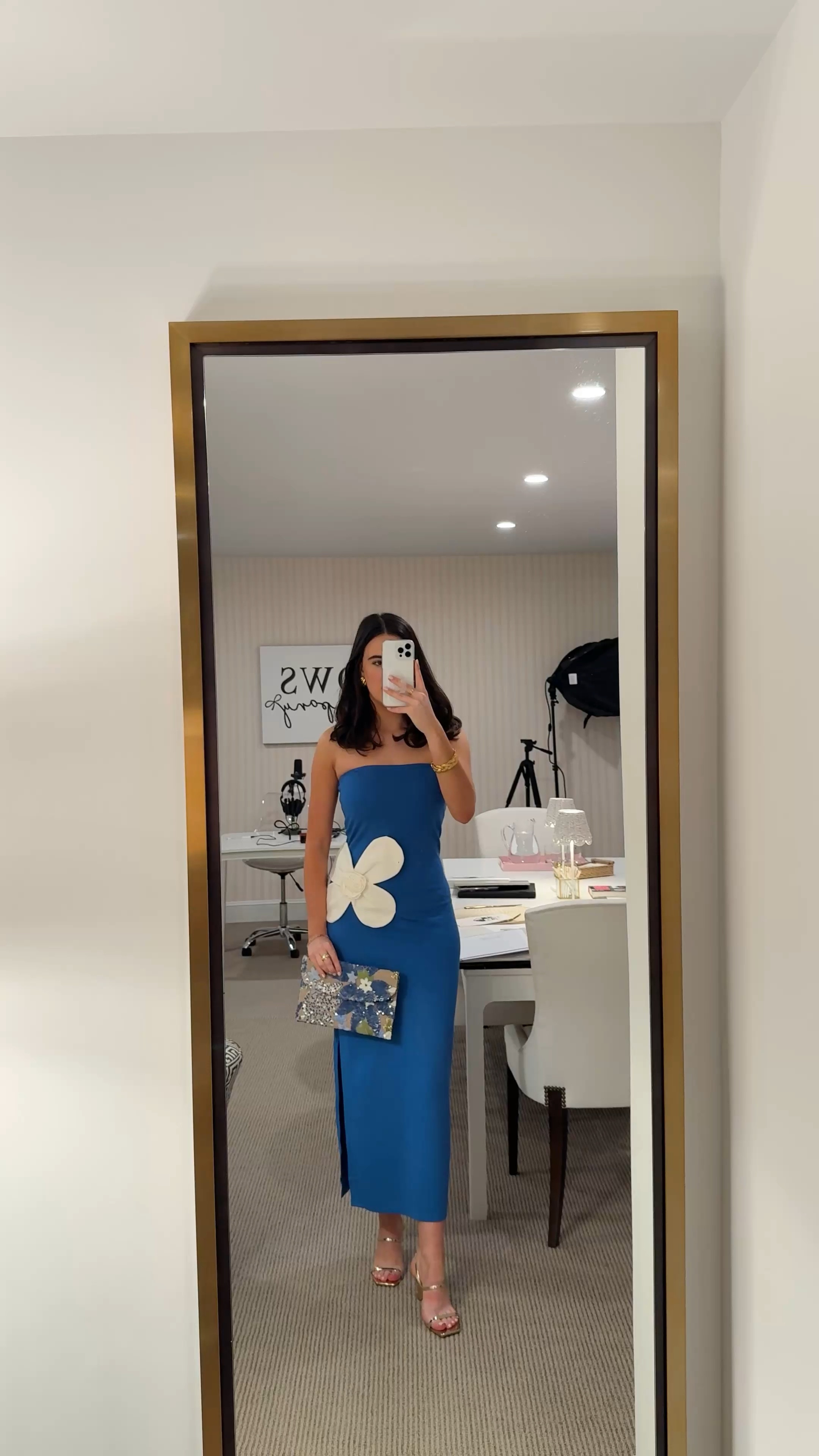 Head to toe Amazon wedding guest look! Love the pop of blue for summer!💙🤍