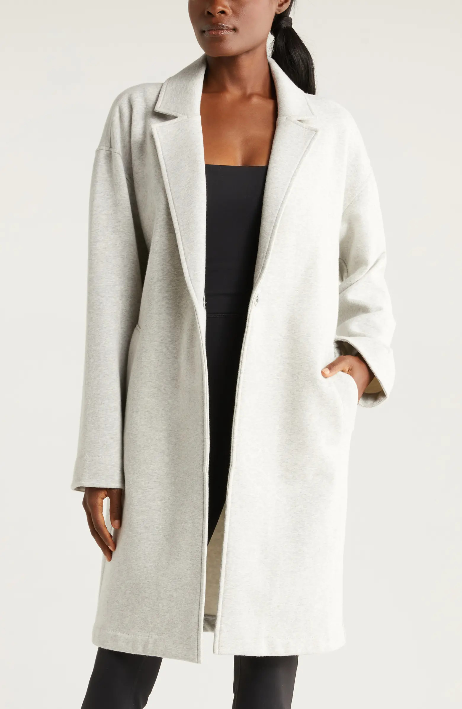 Cloud Fleece Longline Blazer | Nordstrom