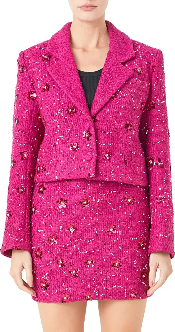Sequin Crop Blazer | Nordstrom