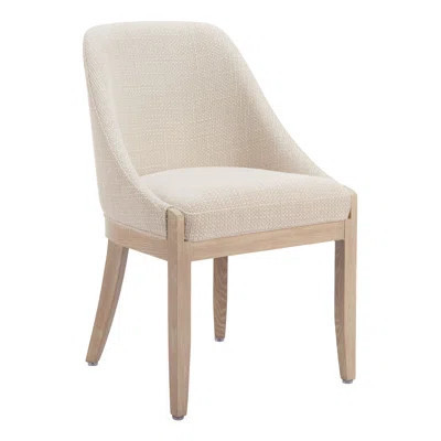 Modern Dining Chair Upholstered Side Chair Solid Wood Frame Comfortable Kitchen Seating | Wayfair North America