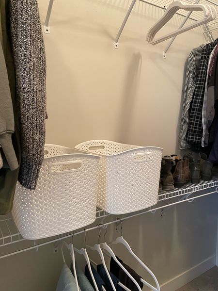 Add white bins to your basic closet for pajamas, swimwear and workout clothes.

#LTKhome #LTKunder50 #LTKfamily