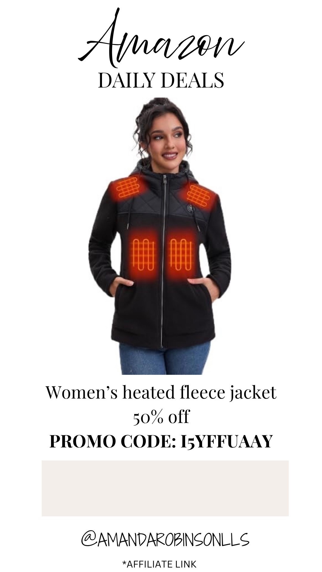Amazon daily deals
Women’s heated fleece jacket

#LTKSaleAlert