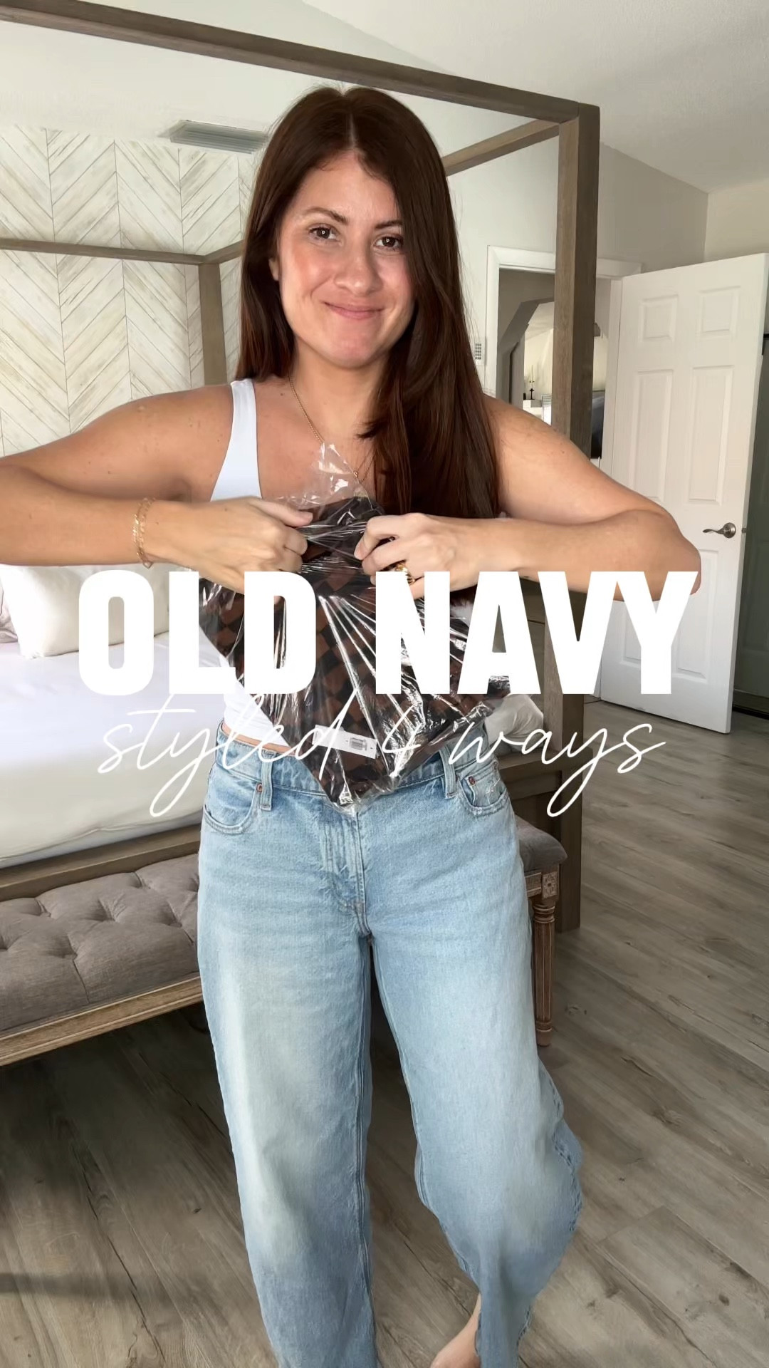 Obsessed with these cute new pull on pants from Old Navy! Love this checkered pattern and the color way! Also comes in other color options! These pants are perfect for now + later! So many ways to style! 

Follow me for more affordable fashion and style inspiration! 

Wearing: 
Size small 

#LTKOver40 #LTKSeasonal #LTKWatchNow