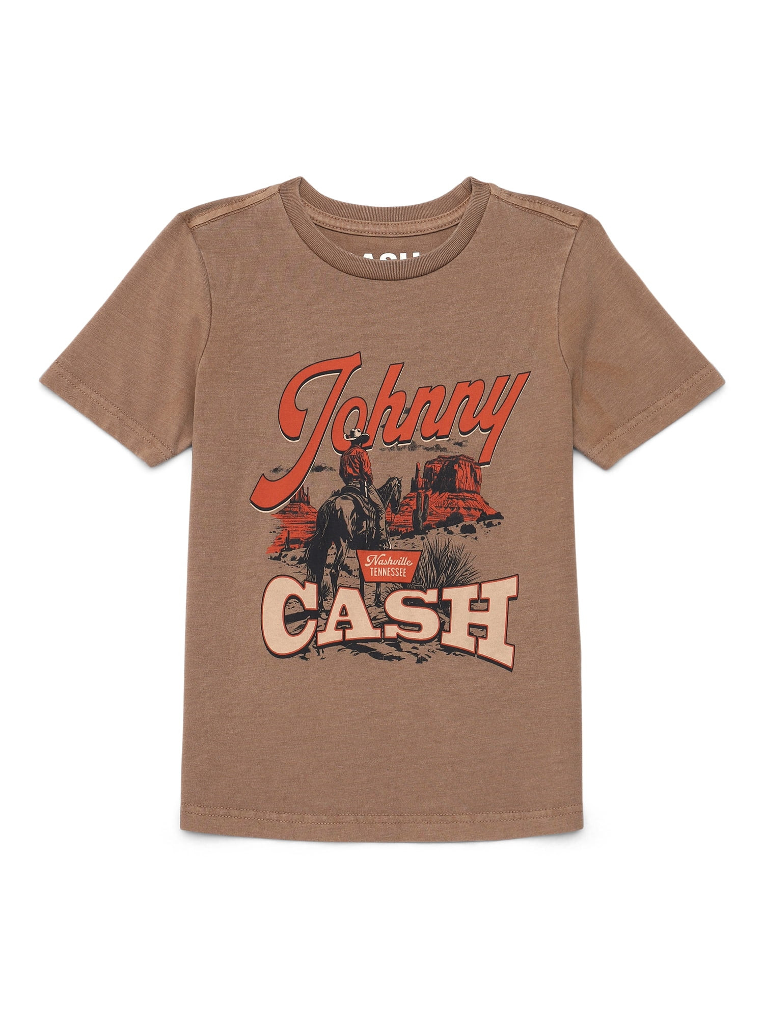Johnny Cash Boys Graphic Tee with Short Sleeves, Sizes 4-18 | Walmart (US)