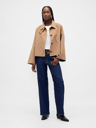 Wool-Blend Swing Jacket | Gap (CA)