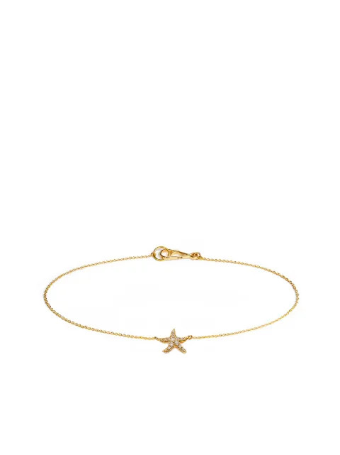 18kt yellow gold diamond Starfish bracelet | Farfetch (US)