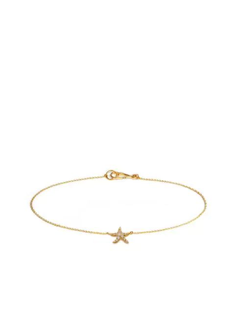 18kt yellow gold diamond Starfish bracelet | Farfetch (US)