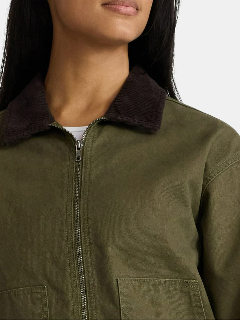 Madden NYC Women's Cotton Canvas Utility Jacket, Sizes XXS-XXL | Walmart (US)