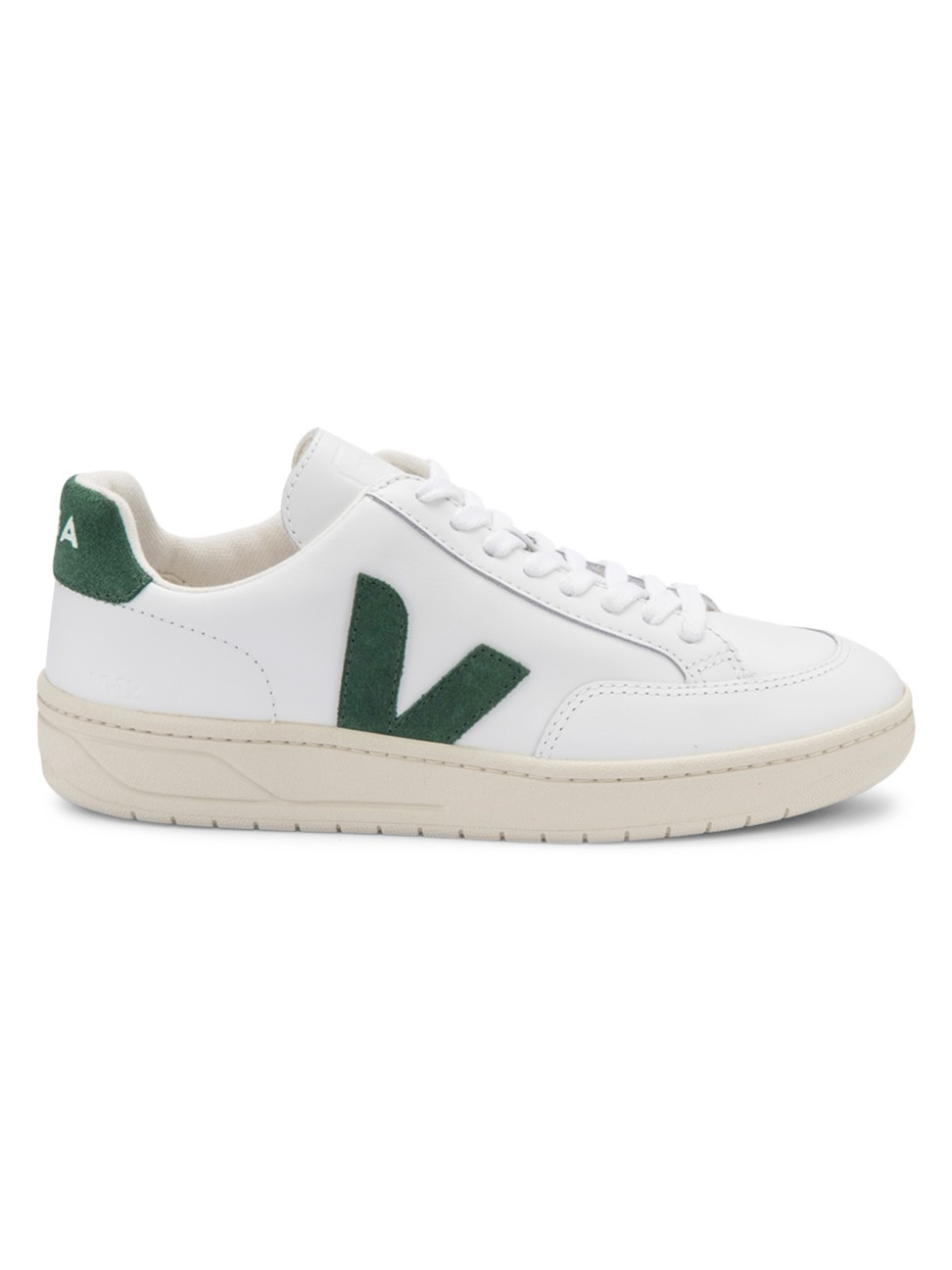 Veja V-12 Logo Patch Leather Low-Top Sneakers | Saks Fifth Avenue