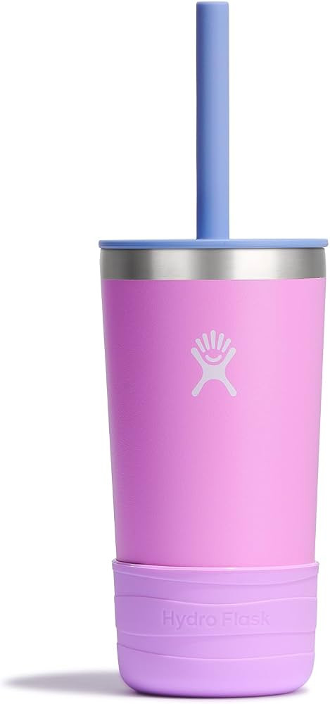 Hydro Flask Kids Tumbler Jr. Stainless Steel Vacuum Insulated Tumbler Cup with Lid and Straw for ... | Amazon (US)
