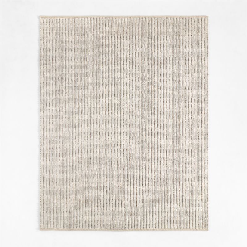 Prato Wool Ivory Area Rug 6'x9' + Reviews | Crate & Barrel | Crate & Barrel