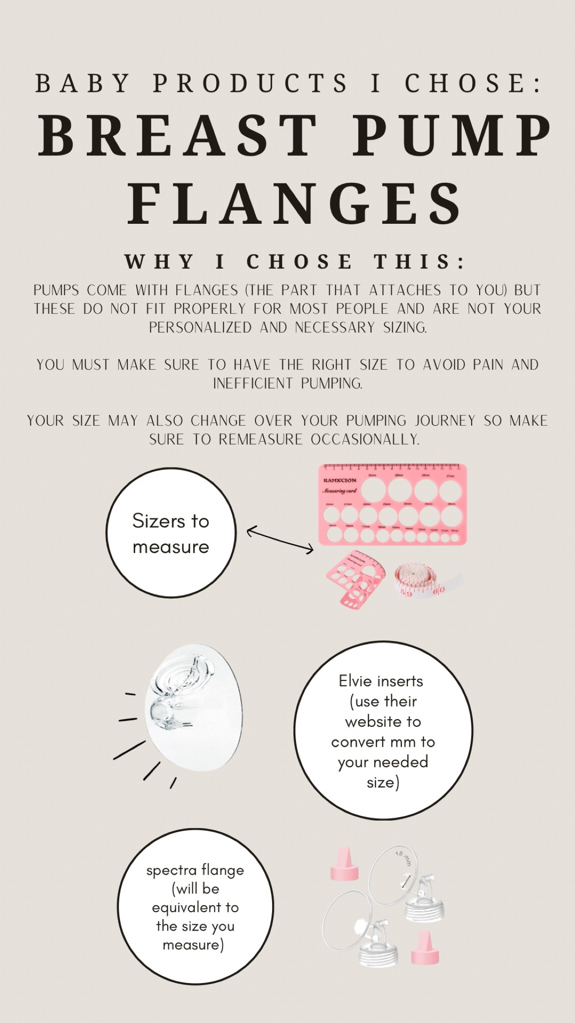 Do not forget to make sure you have the correct flange size for your breast pump! 

A lot of insurances cover these parts (and replacements) so make sure to check! 

#LTKkids #LTKbaby #LTKbump