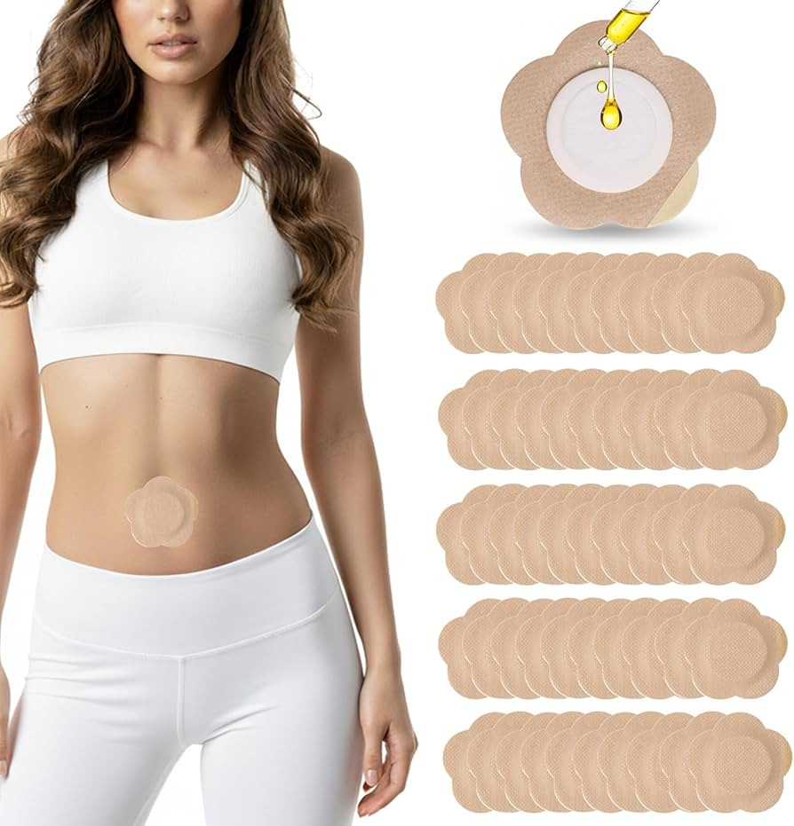 Castor Oil Patches for Belly Button – 50PCS Disposable Castor Oil Pack Wraps with Organic Cotto... | Amazon (US)