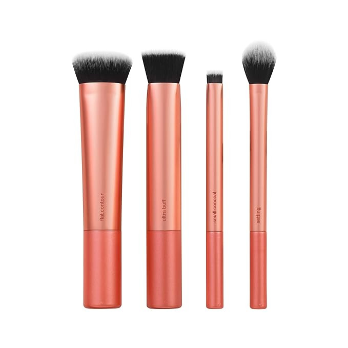 Real Techniques Face Base Makeup Brush Kit, For Concealer, Foundation, & Contour, Works With Liqu... | Amazon (US)