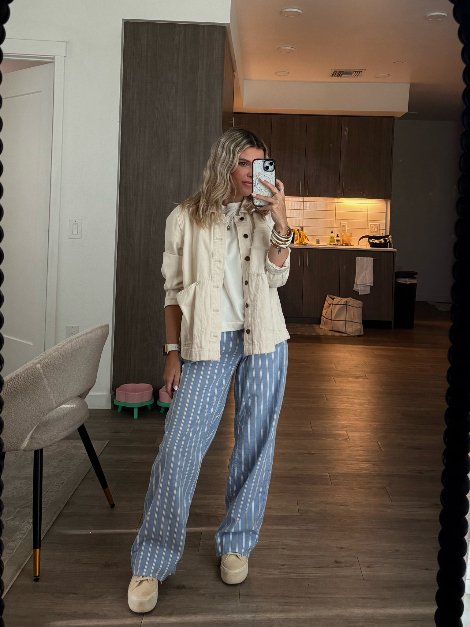 Target pant, Madewell denim jacket with a white cropped tee 

#LTKWorkwear #LTKPetite #LTKStyleTip