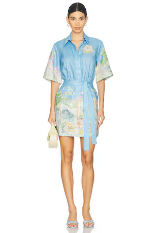 Anouk Mini Dress in Sky | Revolve Clothing (Global)