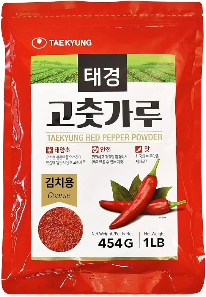 Amazon.com: NONGSHIM TAEKYUNG Korean Chili Powder, Gochugaru Chili Flakes. Kimchi Powder (Flake, ... | Amazon (US)