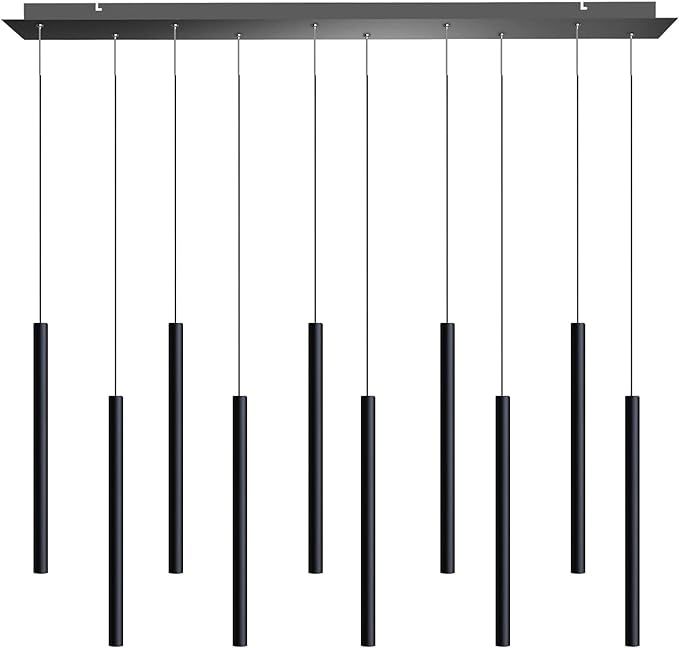 contec development CANALIS 10 Mini Pendant Lighting Black - LED Hanging Light Fixture for Kitchen... | Amazon (US)