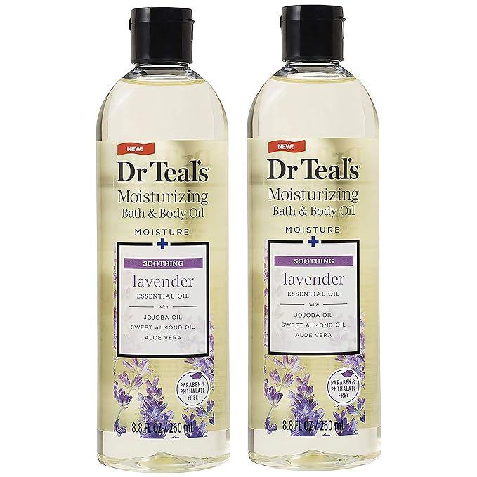 2 Pack of Dr. Teal's Soothe & Sleep with Lavender Body and Bath Oil, 8.8 fl oz each (Packaging ma... | Amazon (US)