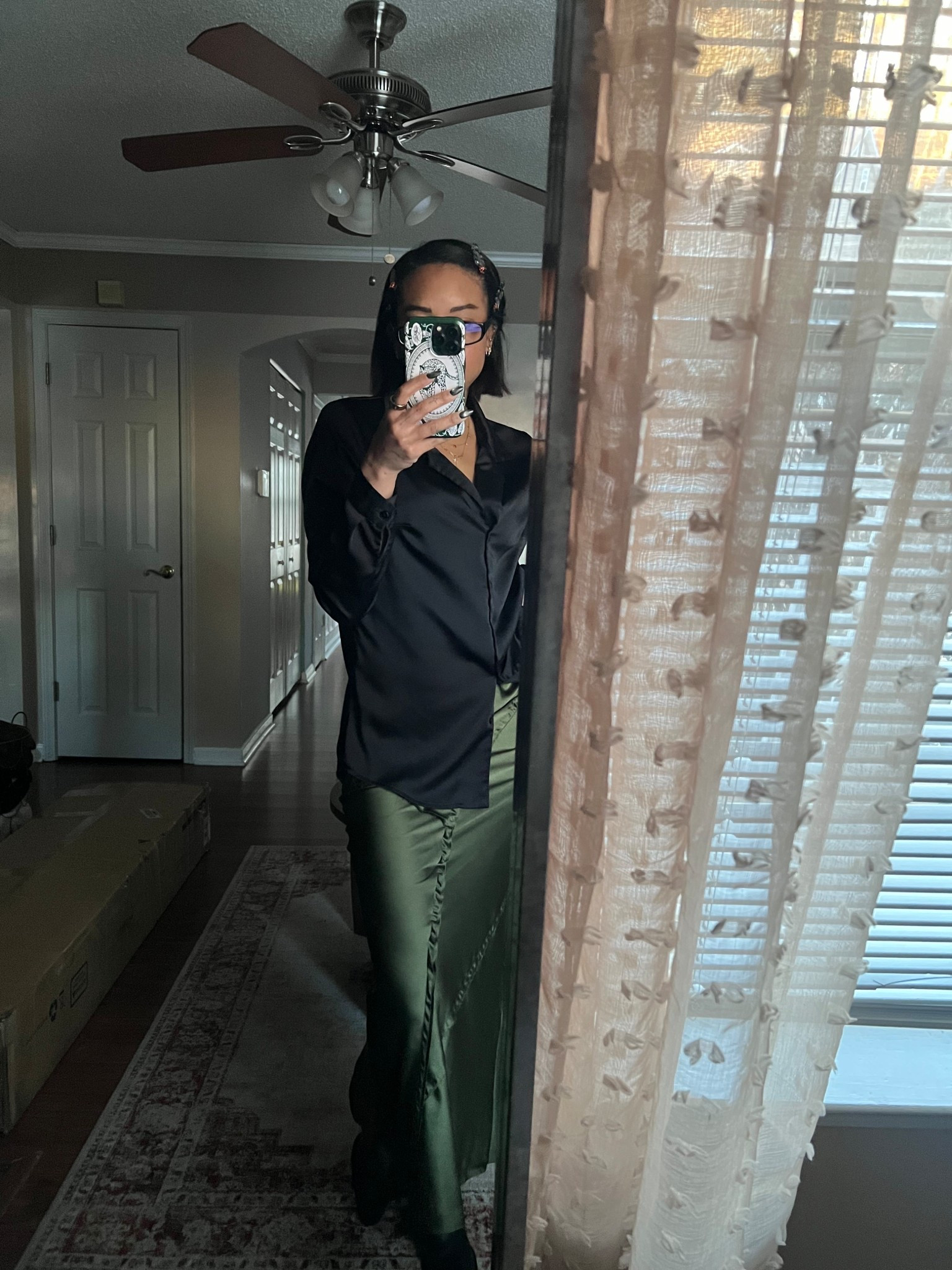 Skirt and top are both size S. Boots are US 6. 

#LTKootd #LTKWorkwear #LTKgrwm