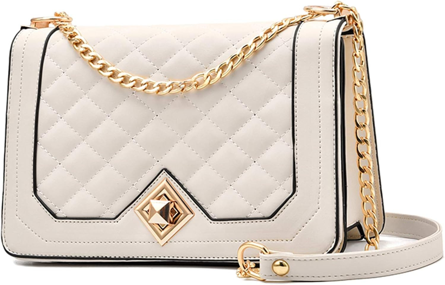 Crossbody Bags for Women Small Handbags PU Leather Shoulder Bag Ladies Purse Evening Bag Quilted ... | Amazon (US)