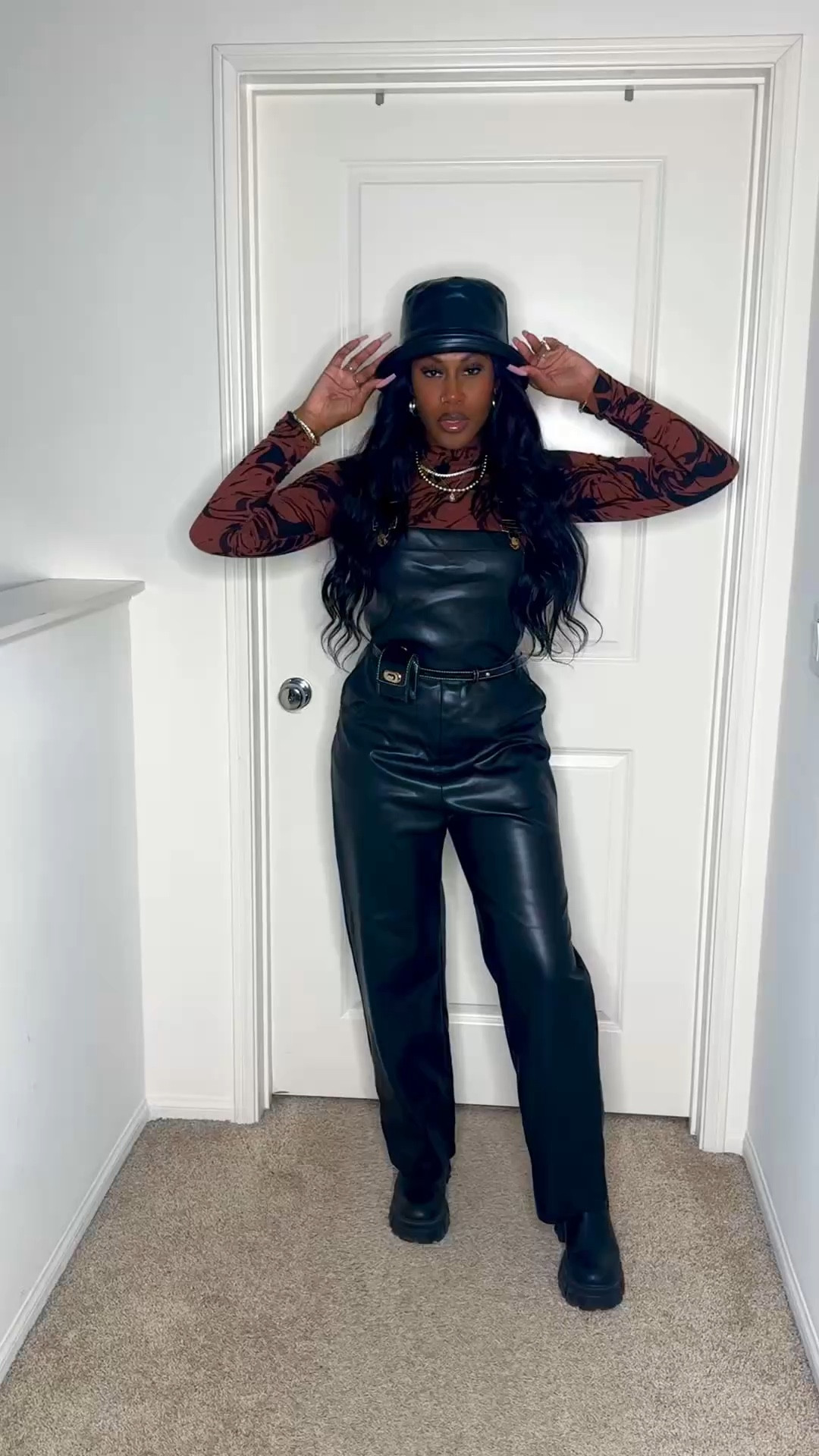 Faux leather for the win.

USE DISCOUNT CODE 👉🏾JANICE 👈🏾 TO SAVE 🔟% ON ALL MELINDA MARIA JEWELRY 🛍️ 

#LTKSaleAlert #LTKStyleTip #LTKFindsUnder50