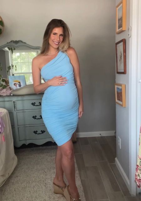 Love these blue amazon dresses that would be perfect for a boy baby shower! They’re all non maternity and I am wearing my pre pregnancy size-they’re stretchy! 

#LTKbump #LTKfamily #LTKunder50