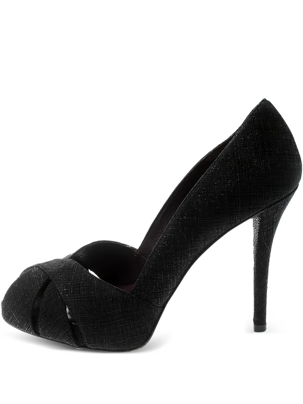 Stuart Weitzman 115mm peep-toe platform pumps - Black | Farfetch Global