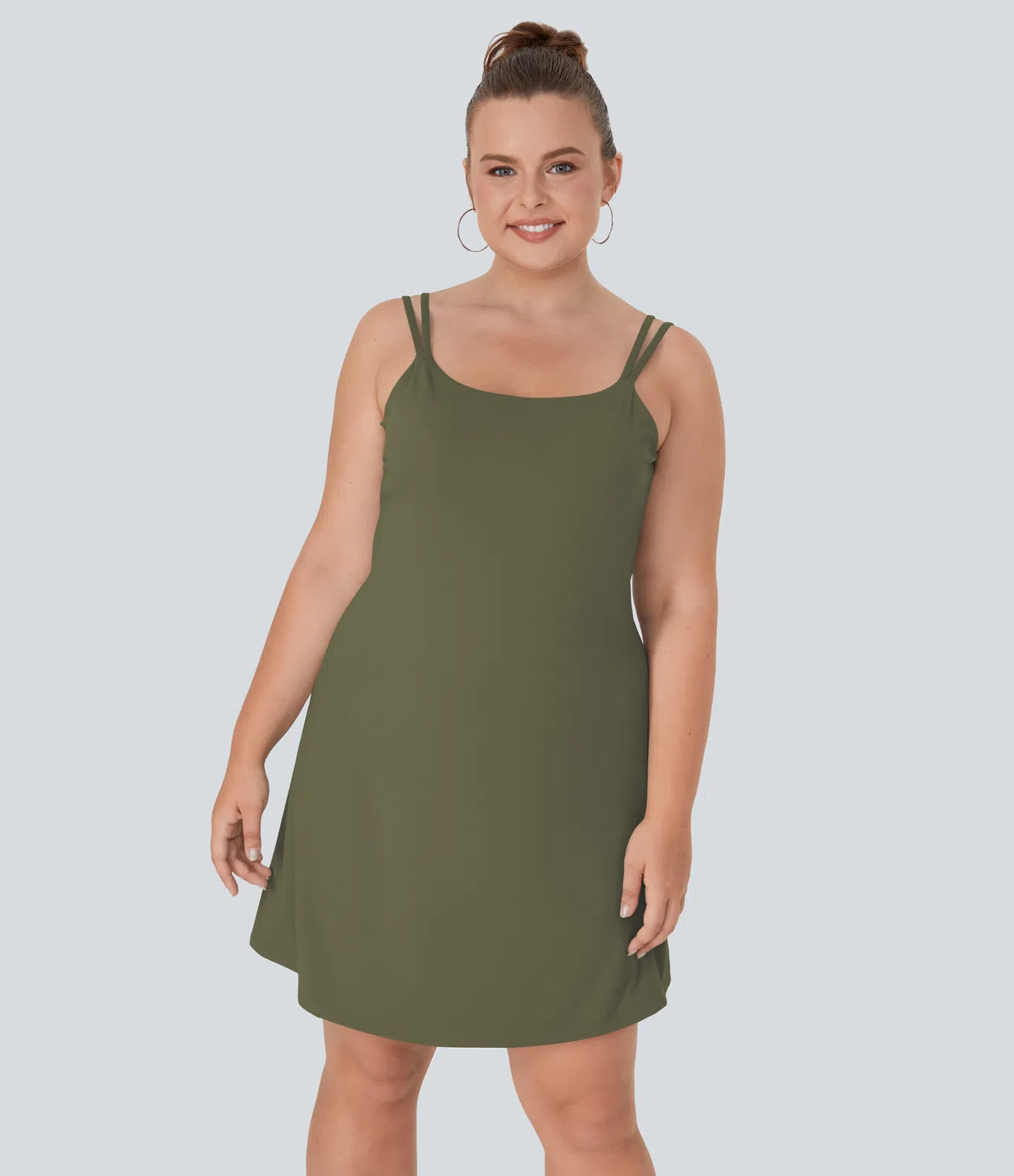 Women’s Everyday SoftlyZero™ Plush Double Straps 2-Piece Plus Size Activity Dress-Flipped - H... | HALARA