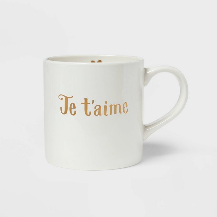 16oz Stoneware 'Je T'aime' Mug - Threshold™ | Target