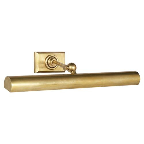 Visual Comfort Cabinet Maker's Modern Antique Brass Picture Light Sconce - 18" | Kathy Kuo Home