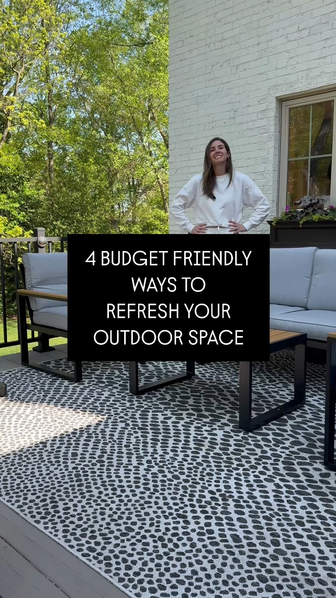 Shop everything you see in my deck refresh as well as some of my favorite outdoor furniture and accessories